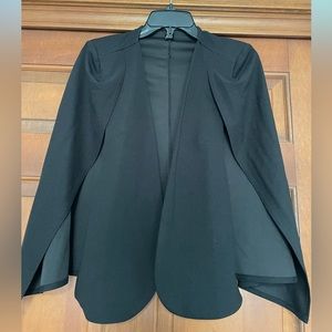 Black cape blazer
